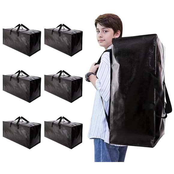 Bolsas de mudanza Naturelux Heavy Duty con correas para mochila, paquete de 6