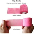 thumbnail image 3 of PINHEN 6 Pack 2 Inches Cohesive Bandage Self Adhesive Wrap Elastic Self Adherent Vet Wrap Breathable Self Stick Tape for Wrist, Ankle, Sports, Tatoo Wrap, 5 Yards, 3 of 6