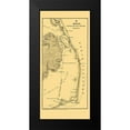 thumbnail image 2 of Foster 10x18 Black Modern Framed Museum Art Print Titled - Burnside Expedition Route North Carolina, 2 of 5