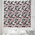 thumbnail image 1 of Flamingo Tapestry, Watercolor Pink Flamingo Print Camouflage Background Nature Inspired, Fabric Wall Hanging Decor for Bedroom Living Room Dorm, 5 Sizes, Dark Coral Pale Pink, by Ambesonne, 1 of 1