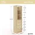 thumbnail image 3 of cajonera de madera de pino 49.5 x 41 x 191.3 cm natural, 3 of 8