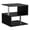 Black, variant on 24 Round Coffee Table with Hammered Tray Top, Vintage Metal Center Table for Living Room, Bedroom, Side Table, Pewter - Space Saving Side Table for Small Spaces