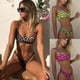 thumbnail image 2 of 2021, ropa Sexy para mujer, Bikini, traje de baño femenino, Bikini de playa, conjunto de ropa de playa de leopardo, traje de baño de piel de serpiente, traje de baño Push Up Tan Jianjun unisex, 2 of 2