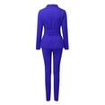 thumbnail image 5 of Women's 2-Piece Lapels Suit Set - Long Sleeve Jacket & Pants, Polyester - Autumn/Winter Office Business Formal, 5 of 5