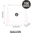 thumbnail image 2 of 24/7 Sacs – Sacs de Rangement Coulissants, Taille Gallon avec Fond Extensible, 100 Unités (4 Paquets de 25), 2 of 7