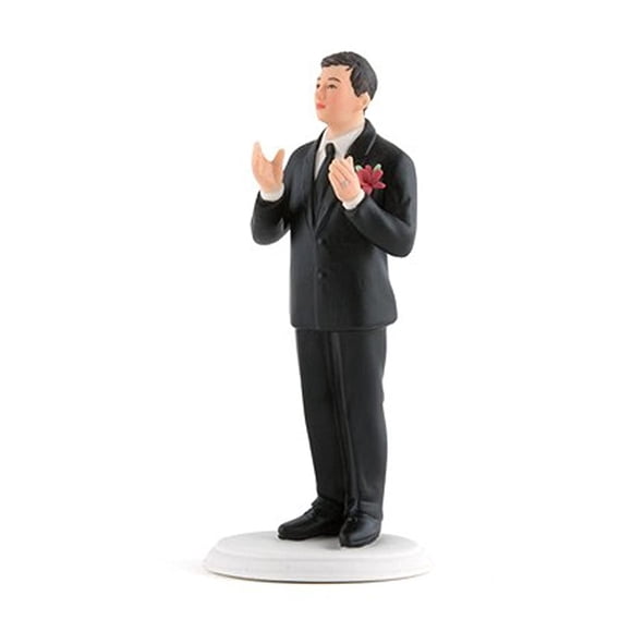 WEDDINGSTAR True Romance Asian Groom Porcelain Figurine Cake Topper, One Size