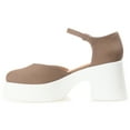 thumbnail image 2 of Journee Womens Lizaa Square Toe Ankle Strap Sporty Platform, 2 of 9