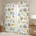 thumbnail image 2 of jejeloiu Happy Camping Car Curtains Pack of 2 (42x84 Each),Hawaii Holiday Curtains Blackout,Ocean Surfing Bedroom Curtains For Boys Girls,Breathable Home Decor, 2 of 6