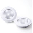 thumbnail image 1 of TECHBREE AAA Battery Powered Stick on Push Lights for Closets, Cordless Battery Operated Wall Stick up LED Puck Tap Lights for Under Cabinet(2 Pack), 1 of 7