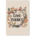 thumbnail image 1 of Awkward Styles Thanksgiving Canvas Wall Art Give Thanks Animals Home Decor Prints, 1 of 4