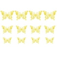 thumbnail image 2 of Vikakiooze Home Decor , 3D Flying Hollow Butterfly Home Decoration Festive Party Layout Cardboard Butterfly Wall Sticker, 2 of 8