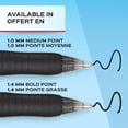 thumbnail image 4 of Paper Mate Profile Ballpoint Pens, Medium Point (1.0 mm), Retractable, Black Ink, 8 Count, 4 of 6