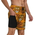 thumbnail image 2 of Balery Tiger Bañador para hombre, shorts de playa de secado rápido con entrepierna y forro de compresión-X-Large, 2 of 6