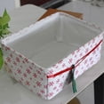 thumbnail image 4 of Wadada Christmas Storage Bin Collapsible Large Christmas Storage Baskets for Gifts Empty Candy Holiday Decor Canvas Laundry Basket Foldable Storage Box for Office Home Bedroom Clothes, 4 of 6