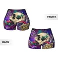 thumbnail image 5 of Picia Mushrooms and Skull Printed Workout Shorts for Women Seamless Scrunch Butt Lifting High Waisted Yoga Gym Booty Running Moisture-wicking Short Pants-Small, 5 of 9