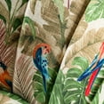thumbnail image 6 of Floral Accent Slipper Chair Set of 2 Upholstered Dining Chairs Armless Sofa Golden Legs Home Living Room Bedroom Parrot Forest Pattern Green, 6 of 10