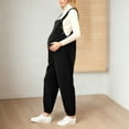 thumbnail image 2 of UAYOTSE Women's Maternity Jumpsuits Sleeveless Rib Knitted Straight Leg Overalls Romper,Sizes M, 2 of 9