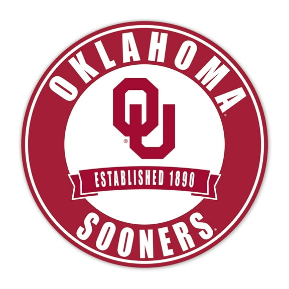 Oklahoma Sooners 24" Circle with Banner