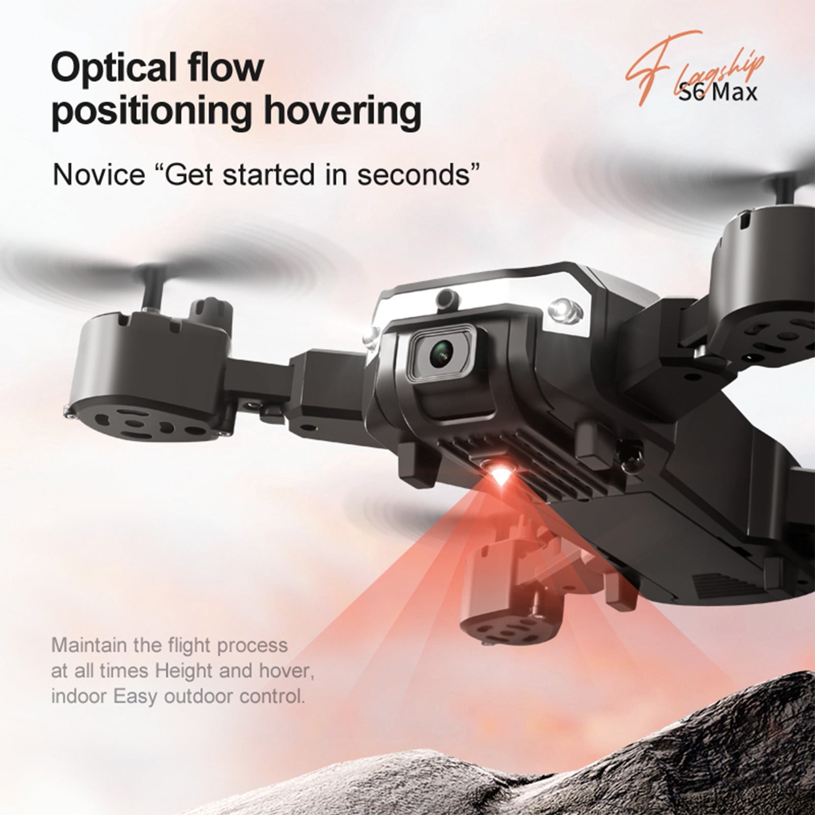 Drone with Camera for Beginners and Teens, Dual Camera with Obstacle Avoidance, Foldable FPV RC Quadcopter with Long Flight Time for Indoor and Outdoor