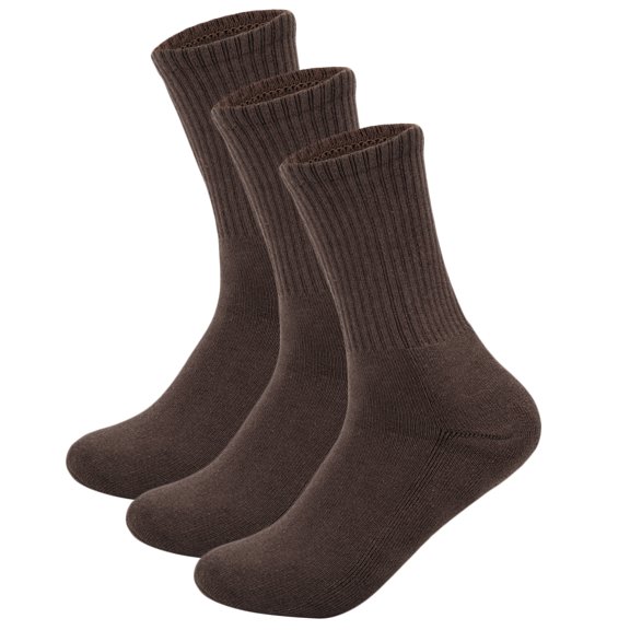 Women Men Long Socks Running Socks for Women 3 Pairs Breathable Cotton Calf Crew Socks Cushion Athletic Long Socks