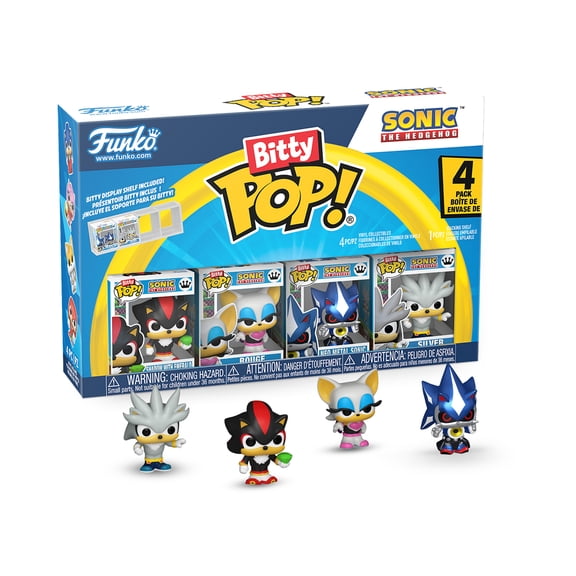 Funko Bitty POP 4 Pack: Sonic the Hedgehog - Shadow Collectible Vinyl Mini Figure
