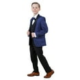 thumbnail image 5 of Boys Tuxedo Set Paisley 5pc Satin Shawl Lapel With Matching Solid Vest & Pants With Free Shirt & Bowtie, 5 of 5