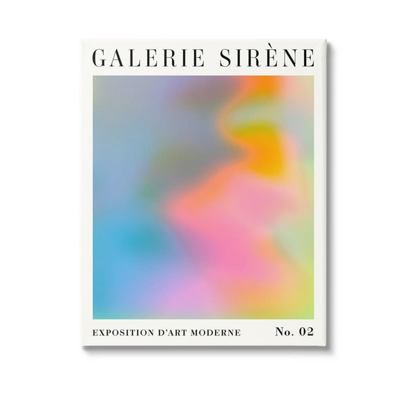 Stupell Industries Swirled Patterned Hues Abstract Painting Gallery Wrapped Canvas Art Print Wall Art, 16 x 20