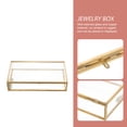 thumbnail image 2 of Caja de almacenamiento de joyería de vidrio de estilo vintage joyero de vidrio con contenedor de joyería de estilo vintage, 2 of 8