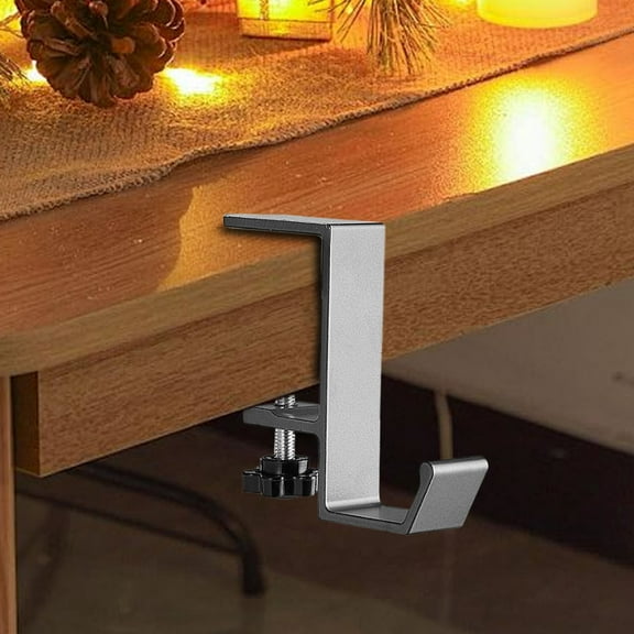 Snmubt Christmas Stocking Holders Metal Hooks Non-Slip Christmas Stocking Hooks For Fireplace Mantle Christmas Party Decoration (Gray)