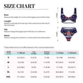thumbnail image 4 of Kdxio Happy Mardi Gras Print Women's 2 Piece High Waisted Wrap Spaghetti Strap Summer Swimsuit Bikini Set-XX-Large, 4 of 7
