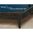 thumbnail image 4 of Acacia Aurora Bed Frame with Headboard Solid Wood Platform Bed, King Size Bed Frame, Unique Design Contemporary Signature Wood Bed Compatible with All Mattresses, Non-Slip and Noise-Free, Mocha, 4 of 5