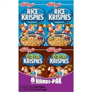 Kellogg's Rice Krispies/Cocoa Krispies Cereal Handi-Pak Boxes, 8ct