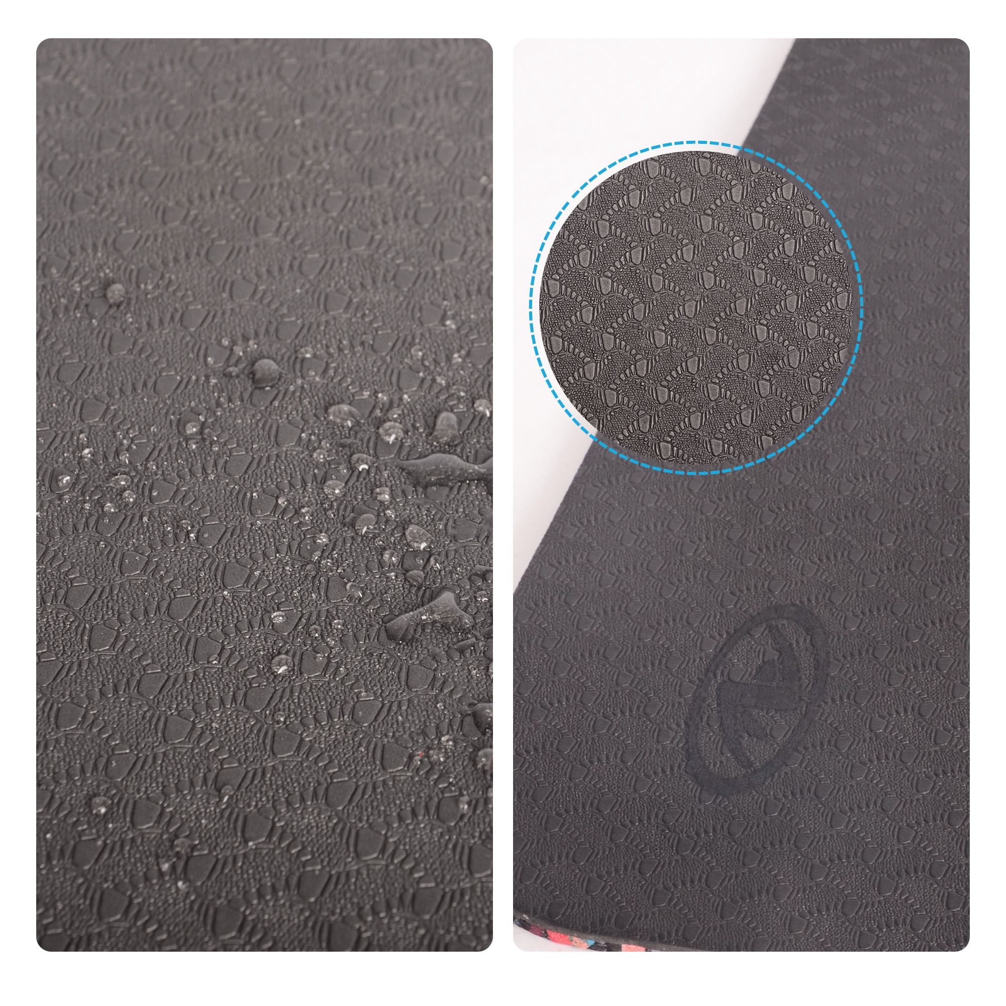 Athletic Works Yoga Mat, TPE with EPDM, 72inx24inx6mm