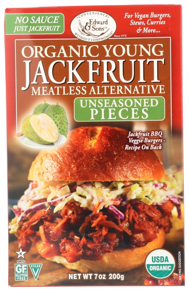 Edward & Sons Unseasoned Pieces Organic Young Jackfruit Meatless Alternative , 7 oz
