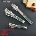thumbnail image 2 of 3 Stainless Steel Kitchen Tongs Food Serving Grill Multi Purpose Cooking Tongs, 2 of 6