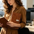 thumbnail image 5 of A5 Soft Cover Notebook Buckle Journal Thickened High Appearance Business Notebook Brown, 5 of 5