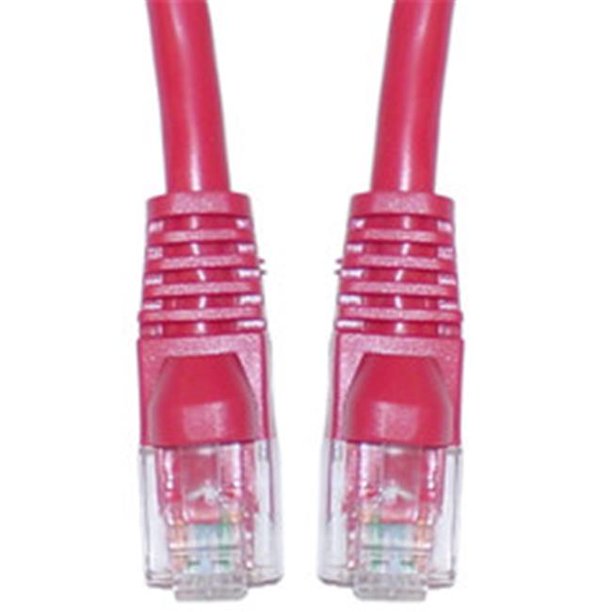 Cable Wholesale Cat5e Rouge Ethernet Crossover Câble&44; Snagless/mouled Boot&44; 1 Pied