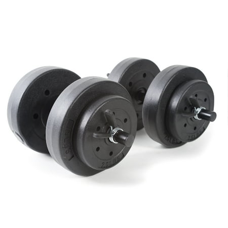 Gold's Gym Vinyl Dumbbell Set, 40 lbs (Best Weights For Home Gym)