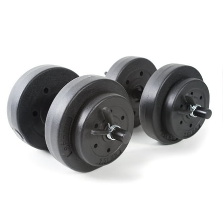 Gold's Gym Vinyl Dumbbell Set, 40 lbs