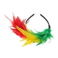 thumbnail image 5 of Accesorios para el cabello de plumas a juego 1 Pc diadema para mujeres Verde Amarillo, 5 of 5
