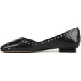 thumbnail image 2 of Franco Sarto Women's Tracy Square Toe Ballet Flat Black Embellished Leather 8.5M, 2 of 5