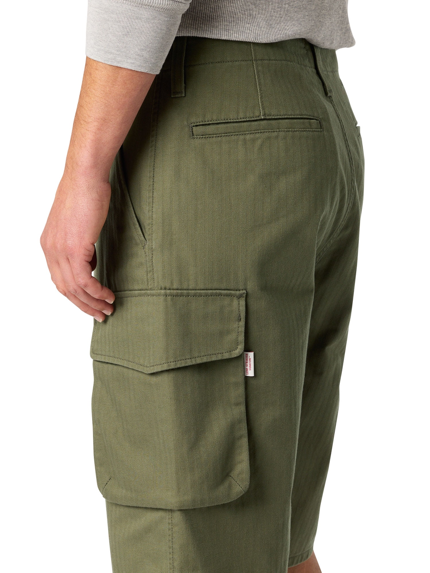 Levi Strauss Signature™ Men's and Big and Tall Loose Cargo Shorts, 12" Inseam