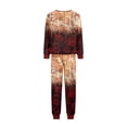 thumbnail image 5 of Halloween Christmas Family Matching Pajamas, Letter Snowflake Print Holiday PJs Sleepwear Loungewear Family Christmas Pjs Matching Sets for Family/Man/Woman, 5 of 5