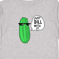 thumbnail image 4 of Inktastic Just Dill with It Chill Dill Pickle in Sunglasses Boys or Girls Long Sleeve Toddler T-Shirt, 4 of 5