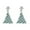 A, variant on Christmas Tree Earrings for Women Dangle Drop Rhinestone Alloy Party Holiday Festive Jewelry Gift