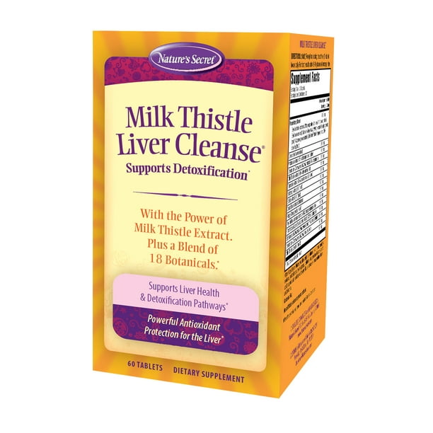 Nature's Secret Milk Thistle Liver Cleanse Capsules, 60 Ct Walmart