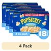 (4 pack) Pop Secret Microwave Popcorn, Homestyle Butter Flavor, 3 oz Sharing Bags, 18 Ct