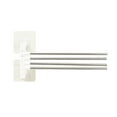 thumbnail image 1 of HBFAGFB Hand Towel Holder Stainless Steel Towel Rack 4 In 1 Rotate Punch Kitchen Bathroom Tool White One Size, 1 of 8