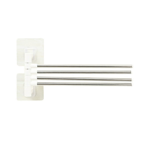 Shpwfbe Bath Towels Kitchen Towels Rack Hanger Rotate Kitchen 1 In 4 Punch Multifunction Towel