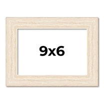 9x6 Frame White Real Wood Picture Frame Width 1.5 inches | Interior Frame Depth 0.5 inches | Barn